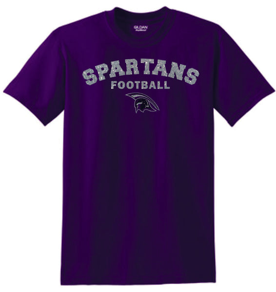 Spartans Basic COLLEGIATE design Tee- Matte or Glitter