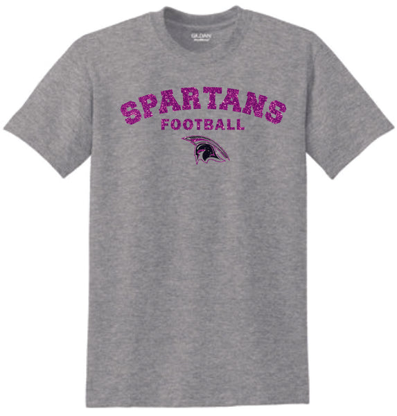 Spartans Basic COLLEGIATE design Tee- Matte or Glitter