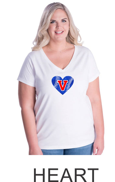 Viper Curvy Ladies Tee- 2 designs- Matte or Glitter