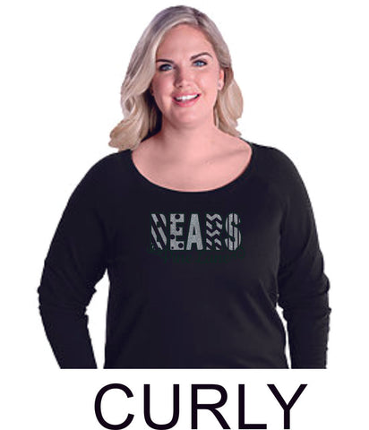 PLE Curvy Ladies Slouchy Pullover in 2 Designs- Matte or Glitter