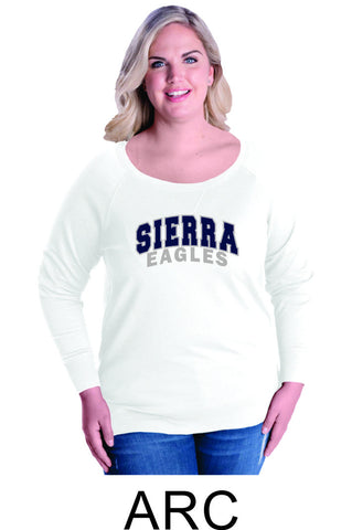 Sierra Curvy Ladies Slouchy Pullover- 3 designs- Matte or Glitter