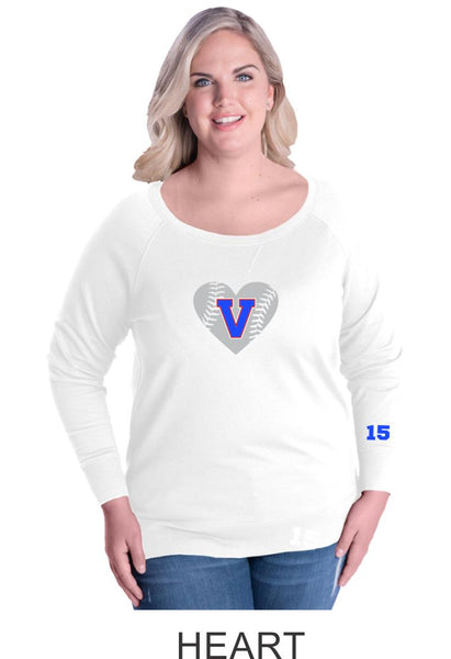 Vipers Curvy Ladies Slouchy Pullover in 3 Designs- Matte or Glitter