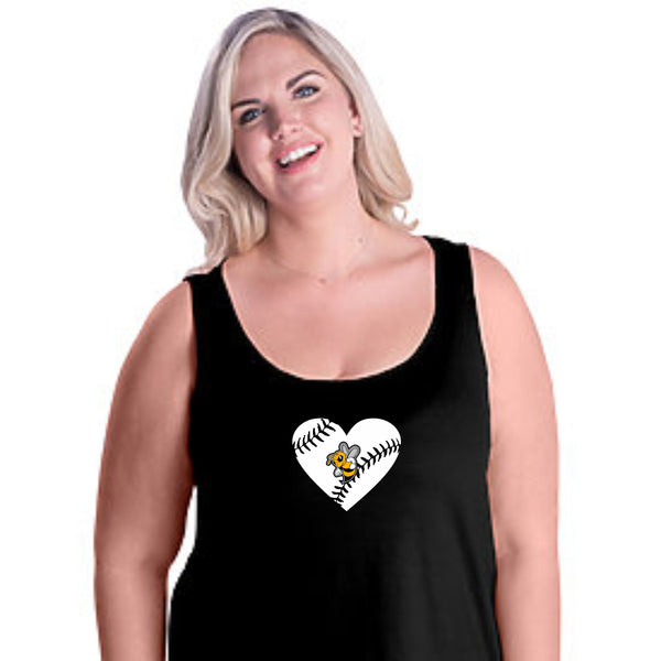 Sandlot Curvy Ladies Basic Tank- 3 designs- Matte or Glitter