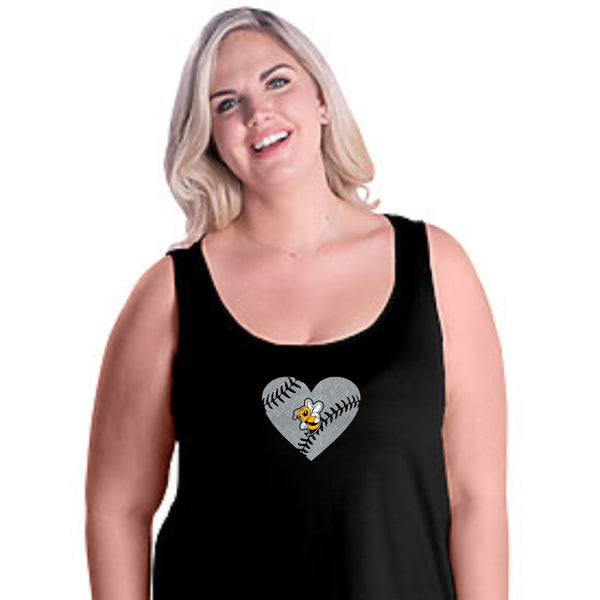 Sandlot Curvy Ladies Basic Tank- 3 designs- Matte or Glitter