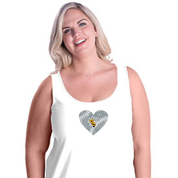 Sandlot Curvy Ladies Basic Tank- 3 designs- Matte or Glitter