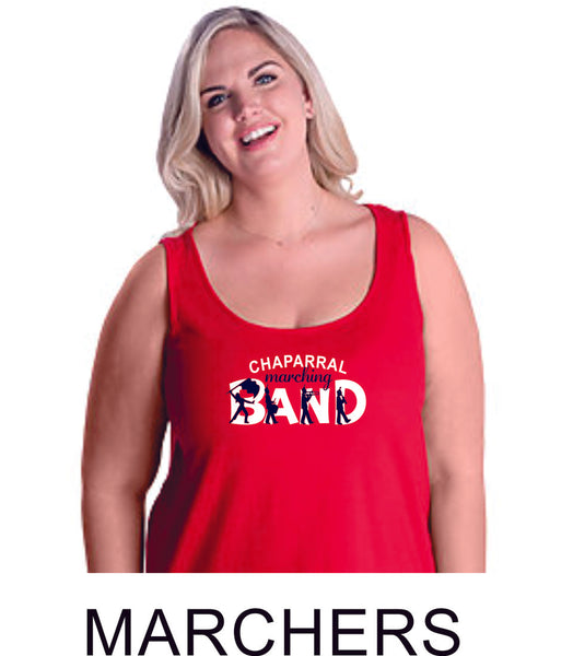 Chap Band Curvy Ladies Basic Tank- 4 designs- Matte or Glitter
