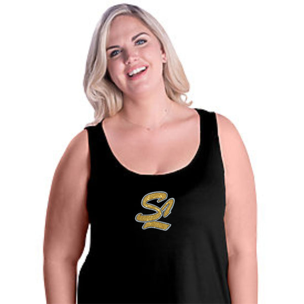 Sandlot Curvy Ladies Basic Tank- 3 designs- Matte or Glitter