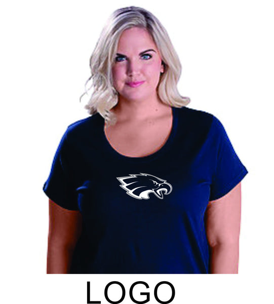 Sierra Curvy Ladies Tee- 4 designs- Matte or Glitter