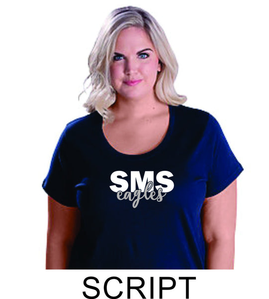 Sierra Curvy Ladies Tee- 4 designs- Matte or Glitter