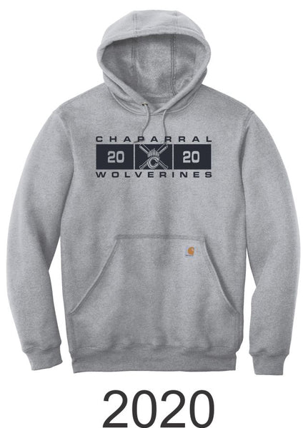 Chap Baseball Carhartt Hoodie- 2 Designs- Matte or Glitter