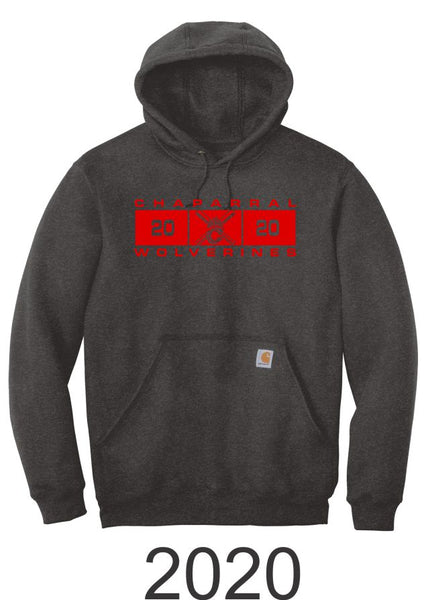 Chap Baseball Carhartt Hoodie- 2 Designs- Matte or Glitter