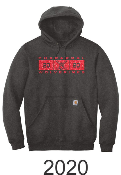 Chap Baseball Carhartt Hoodie- 2 Designs- Matte or Glitter