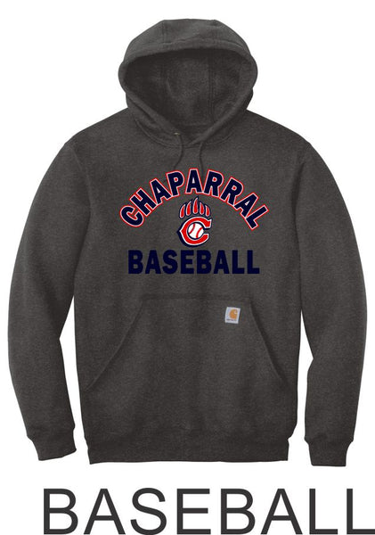 Chap Baseball Carhartt Hoodie- 2 Designs- Matte or Glitter
