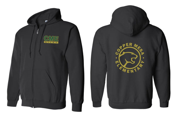 CME Circle Zip Up Hoodie- 2 Colors -Matte or Glitter