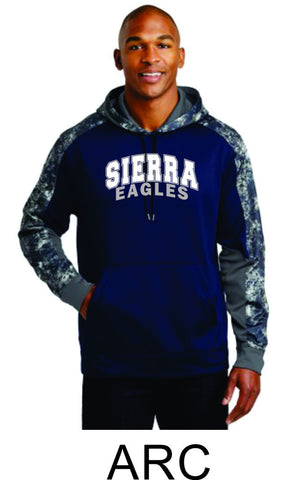 Sierra Colorblock Hooded Wicking Sweatshirt- in 2 designs