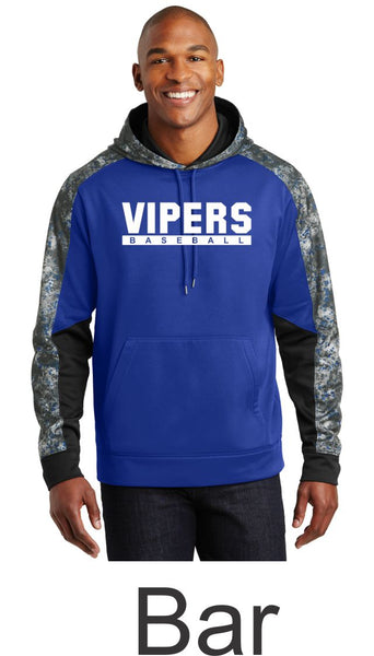 Vipers Colorblock Hooded Wicking Sweatshirt- in 2 designs