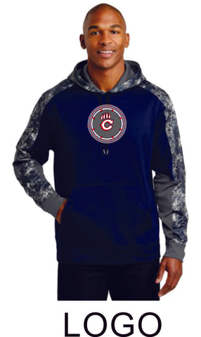 Chap Band Colorblock Hooded Wicking Sweatshirt- in 2 designs