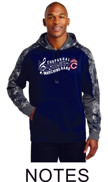 Chap Band Colorblock Hooded Wicking Sweatshirt- in 2 designs