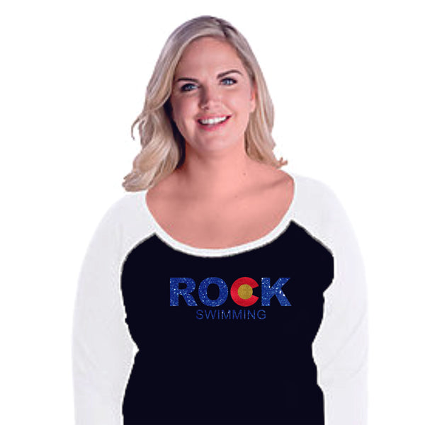 ROCK Swimming Curvy Ladies Raglan-