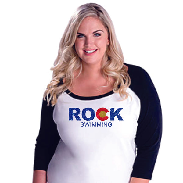 ROCK Swimming Curvy Ladies Raglan-