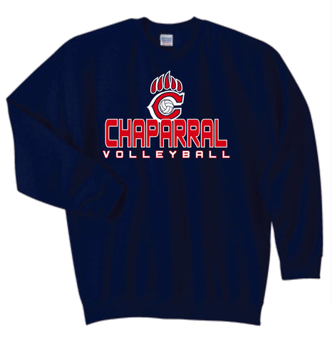 Chap Volleyball 2019 Crew Neck Sweatshirt- Matte or Glitter