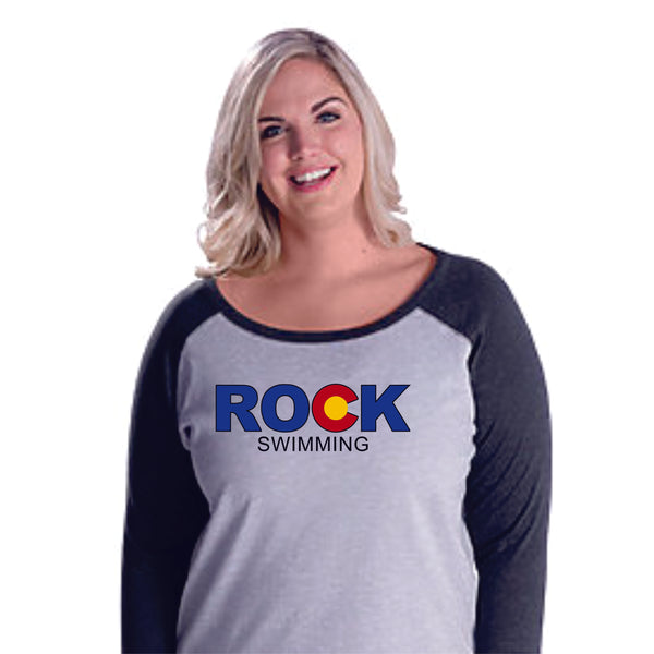 ROCK Swimming Curvy Ladies Raglan-