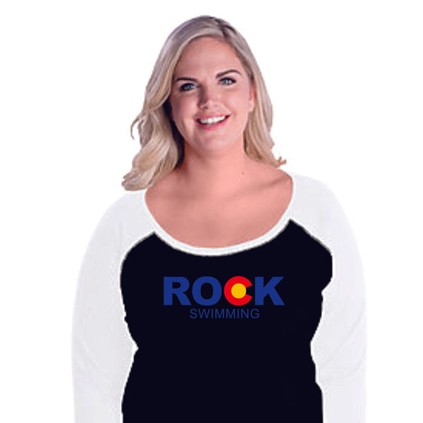 ROCK Swimming Curvy Ladies Raglan-