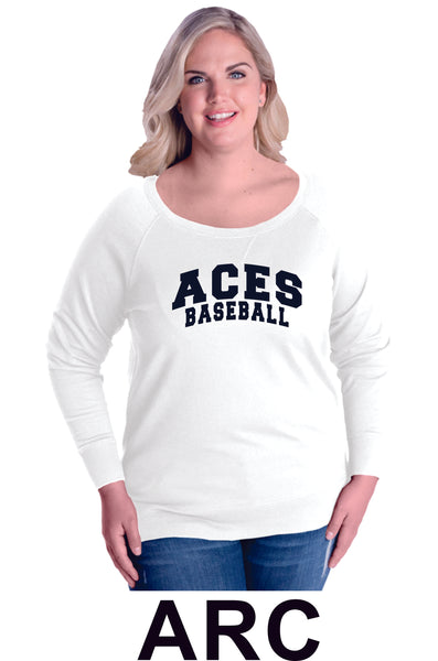 Aces Curvy Ladies Slouchy Pullover in 5 Designs- Matte or Glitter