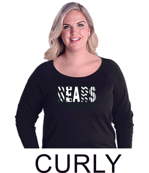 PLE Curvy Ladies Slouchy Pullover in 2 Designs- Matte or Glitter