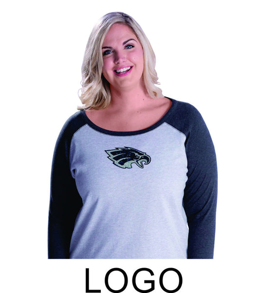 Sierra Curvy Lady Raglan- 3 designs-Matte or Glitter