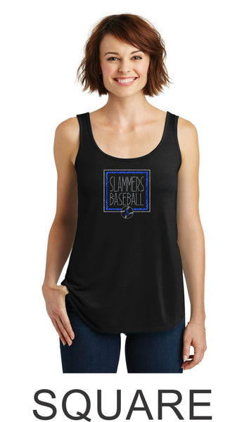 Slammers Drapey Tank- 2 Designs- Matte or Glitter