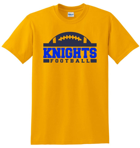 Knights Basic FOOTBALL design Tee- Matte or Glitter