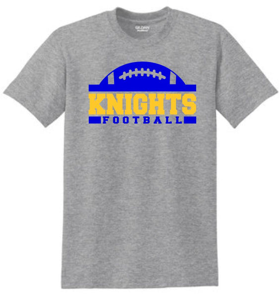 Knights Basic FOOTBALL design Tee- Matte or Glitter