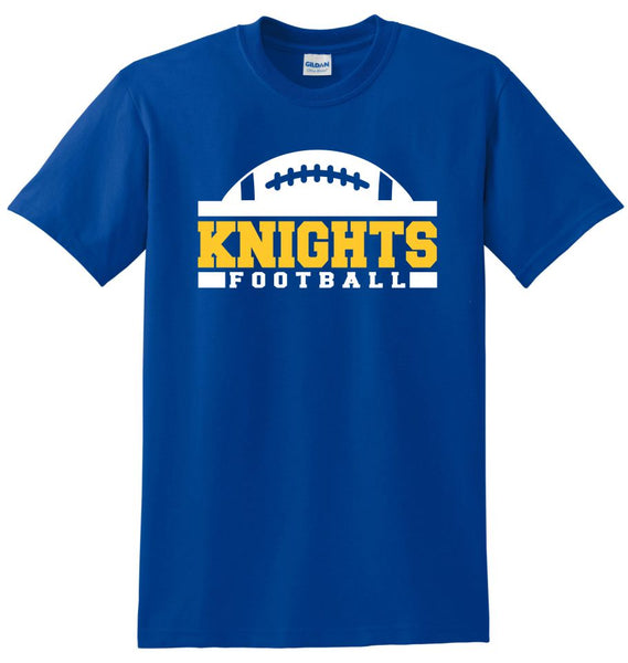 Knights Basic FOOTBALL design Tee- Matte or Glitter