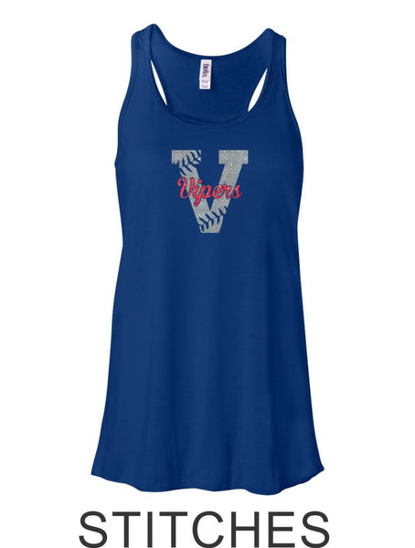 Vipers Flowy Tank- 3 designs- Matte or Glitter