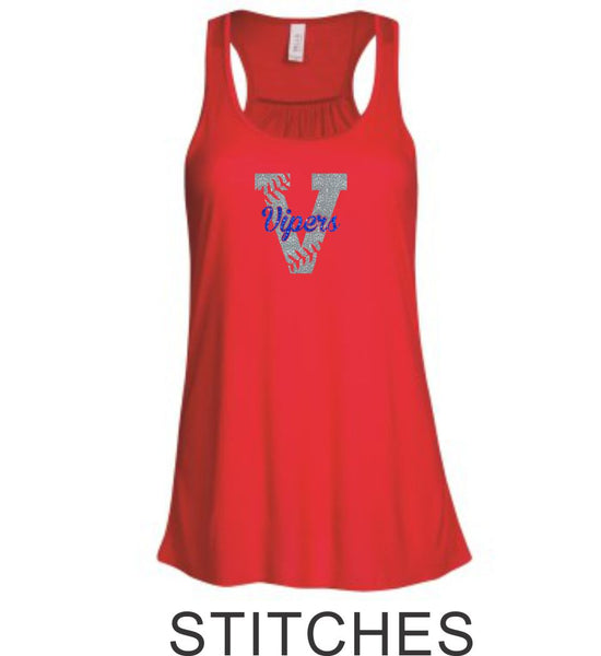 Vipers Flowy Tank- 3 designs- Matte or Glitter