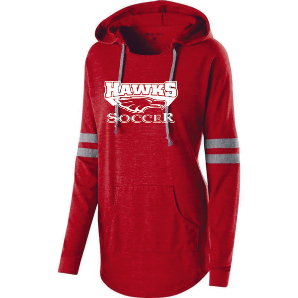 Colorado Hawks Soccer Low-key hooded pullover - Matte or Glitter