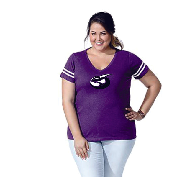 RHMS Curvy Ladies Varsity Tee- Matte or Glitter