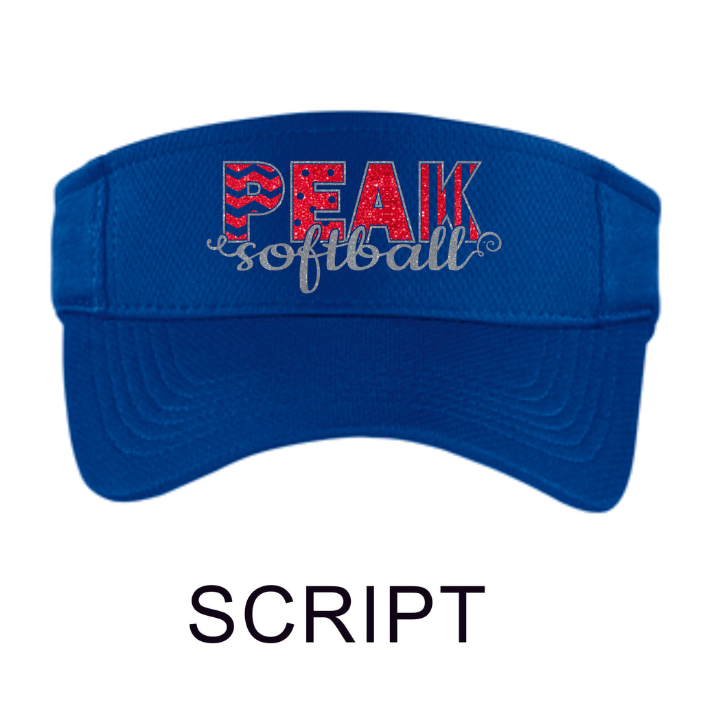 Peak Visor- 2 Designs- Matte or Glitter