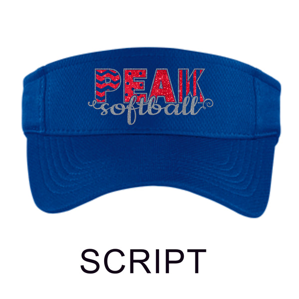 Peak Visor- 2 Designs- Matte or Glitter