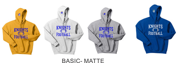 Knights Basic Hoodie- 7 Designs- Matte or Glitter