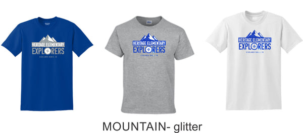 Heritage Basic Tee- 3 designs-Matte or Glitter
