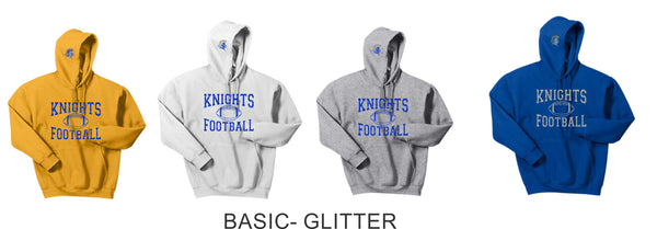 Knights Basic Hoodie- 7 Designs- Matte or Glitter