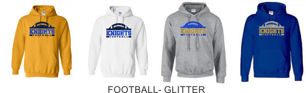 Knights Basic Hoodie- 7 Designs- Matte or Glitter