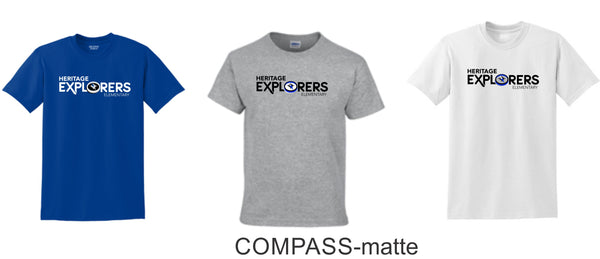 Heritage Basic Tee- 3 designs-Matte or Glitter