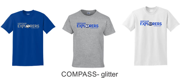 Heritage Basic Tee- 3 designs-Matte or Glitter