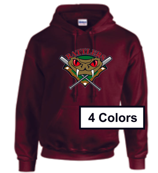 Rattlers Basic Hoodie- 3 designs- Matte or Glitter