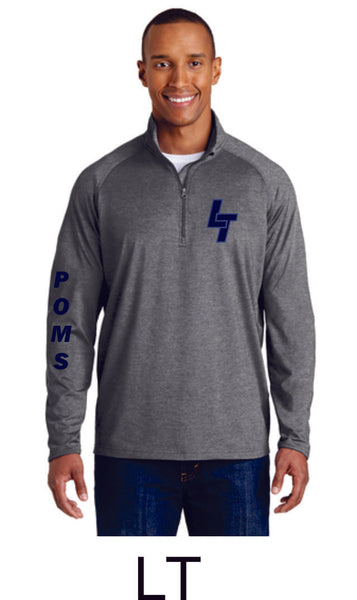 LT Poms Sport Wick 1/2 Zip Pullover- 2 Designs