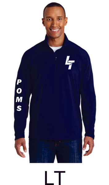 LT Poms Sport Wick 1/2 Zip Pullover- 2 Designs