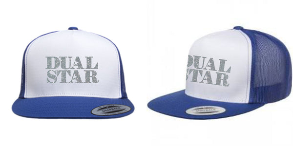 Dual Star Trucker Hat- Matte or Glitter Design
